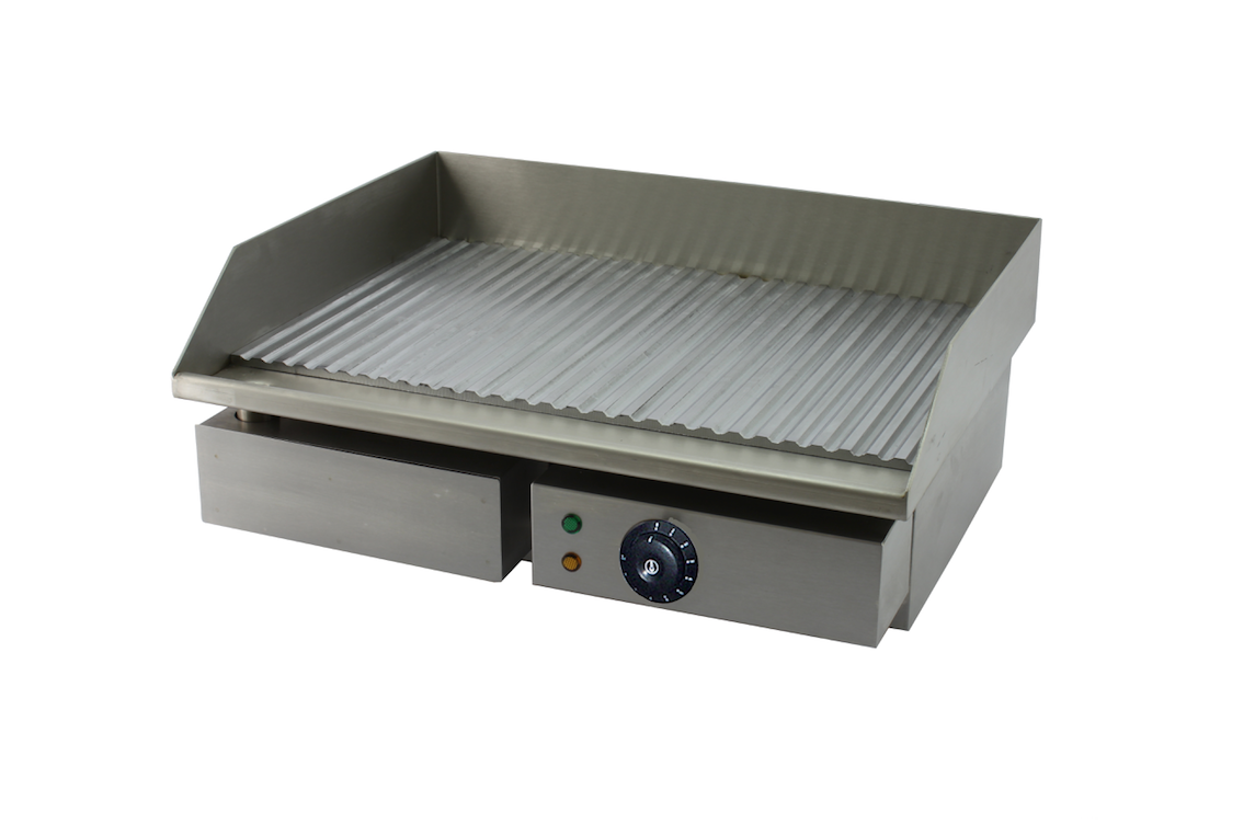 GRIGLIA ELETTRICA PIANO RIGATO GHN 55R - Beckers