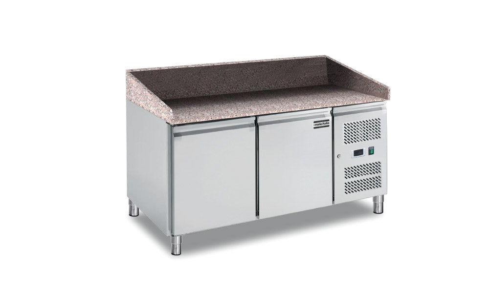Banco pizza refrigerato 2 sportelli
