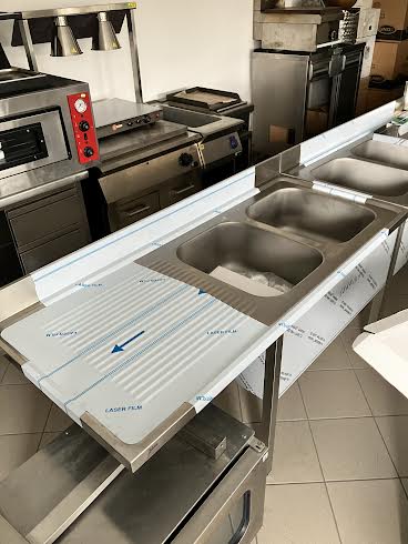 tavolo 2 lavelli con gocciolatoio
