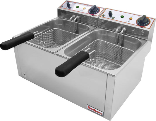 Friggitrice elettrica FR 6+6 LT - Beckers