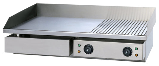 GRIGLIA ELETTRICA PIANO 2/3 LISCIO E 1/3 RIGATO GHN 75 RL - Beckers