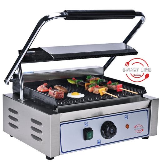 WRM1 - PIASTRA GRILL GHISA MEDIA RIGATA SOPRA E SOTTO - SMART LINE - Beckers