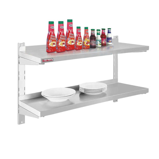 MENSOLA DA PARETE DOPPIA-Mod. M14/COD. MEN01400 - Beckers