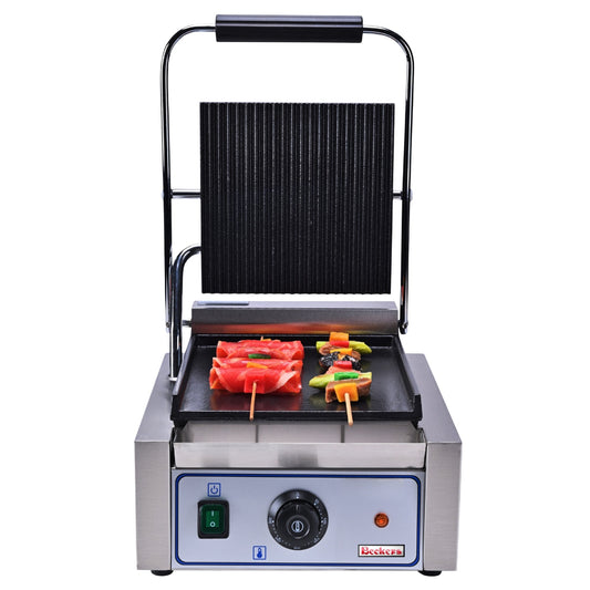 WRL1 - PIASTRA GRILL GHISA SINGOLA RIGATA SOPRA E LISCIA SOTTO - SMART LINE - Beckers