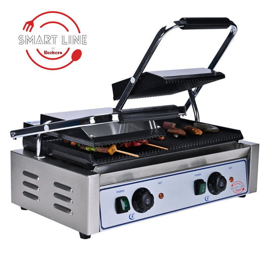 WL2 - PIASTRA GRILL GHISA DOPPIA LISCIA SOPRA E SOTTO - SMART LINE - Beckers
