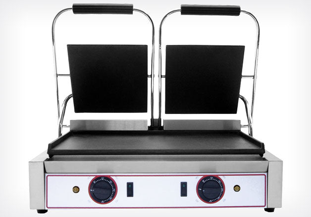 PIASTRA GRILL IN GHISA DOPPIA LISCIA SOPRA E SOTTO L2 - Beckers